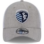 men8217s sporting kansas city new era heather graywhite 39thirty trucker flex hat | Inter Miami CF Jerseys, Hats, and MLS Fan Gear