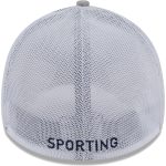 men8217s sporting kansas city new era heather graywhite 39thirty trucker flex hat | Inter Miami CF Jerseys, Hats, and MLS Fan Gear