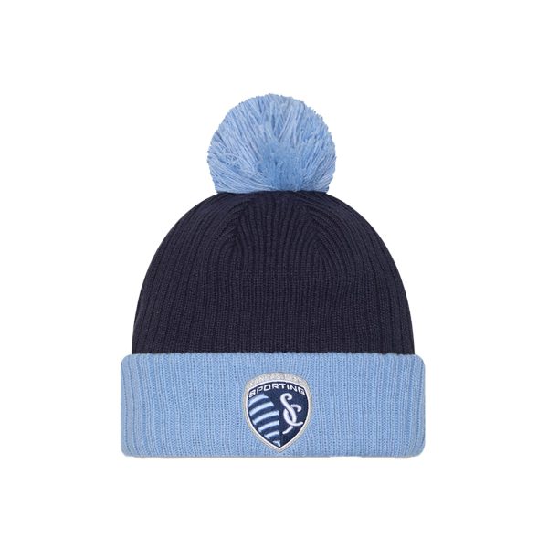 men8217s sporting kansas city new era light blue 2025 jersey hook cuffed knit hat with pom | Inter Miami CF Jerseys, Hats, and MLS Fan Gear