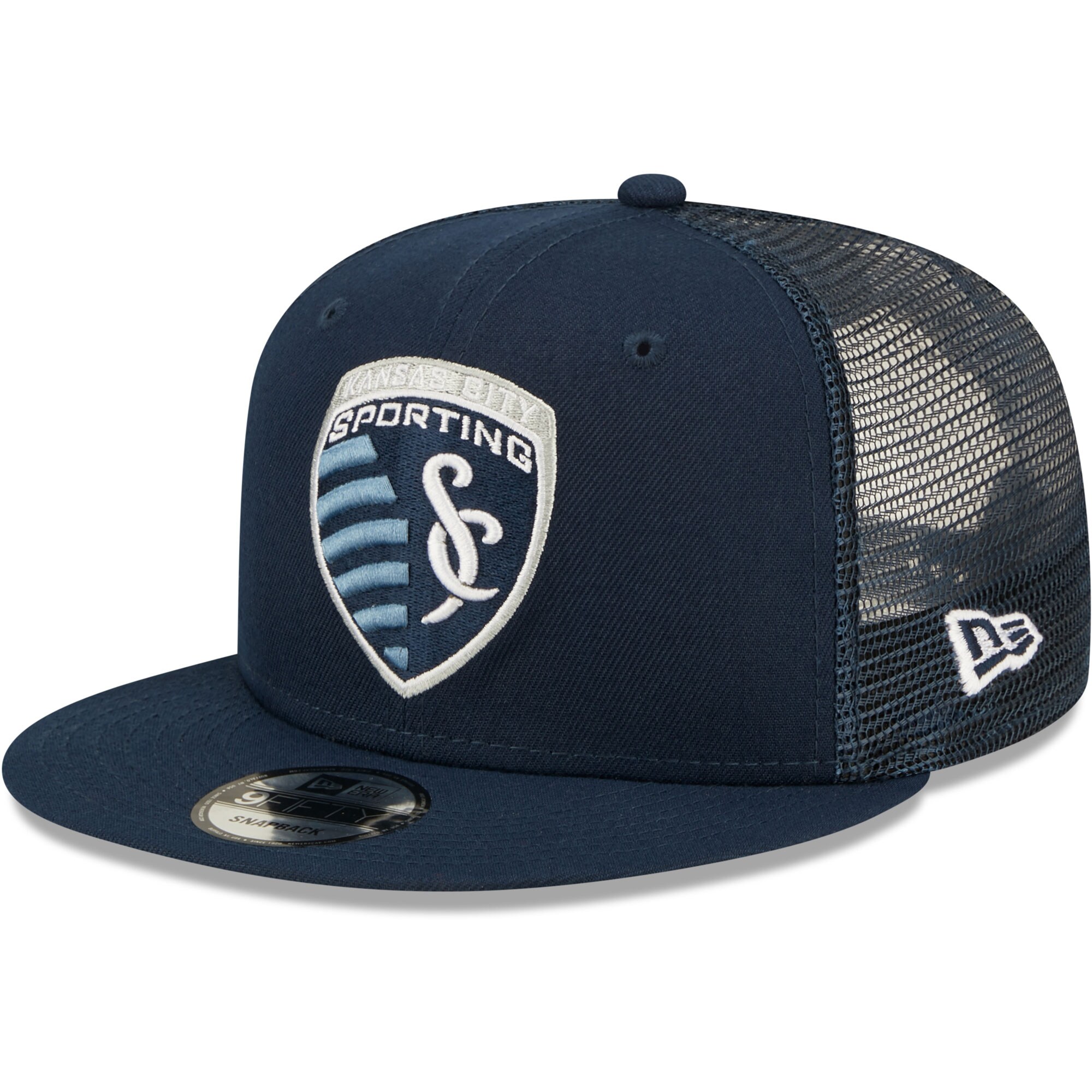 men8217s sporting kansas city new era navy classic 9fifty trucker snapback hat | Inter Miami CF Jerseys, Hats, and MLS Fan Gear