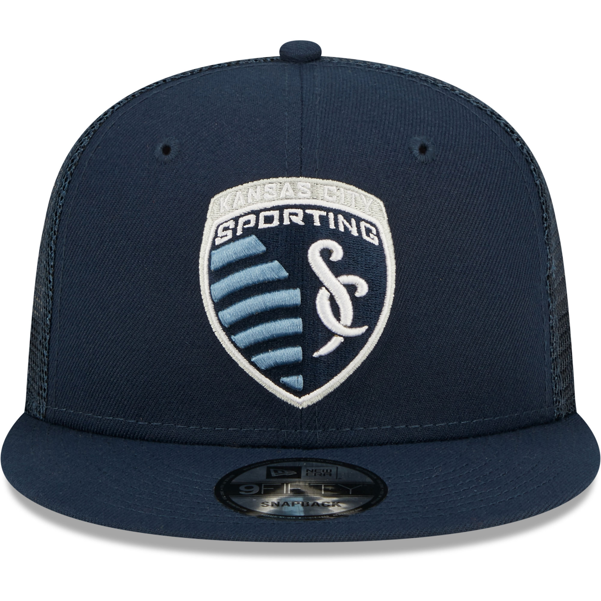 men8217s sporting kansas city new era navy classic 9fifty trucker snapback hat | Inter Miami CF Jerseys, Hats, and MLS Fan Gear