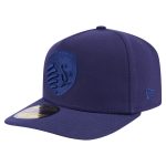 men8217s sporting kansas city new era navy color pack a-frame 59fifty fitted hat | Inter Miami CF Jerseys, Hats, and MLS Fan Gear
