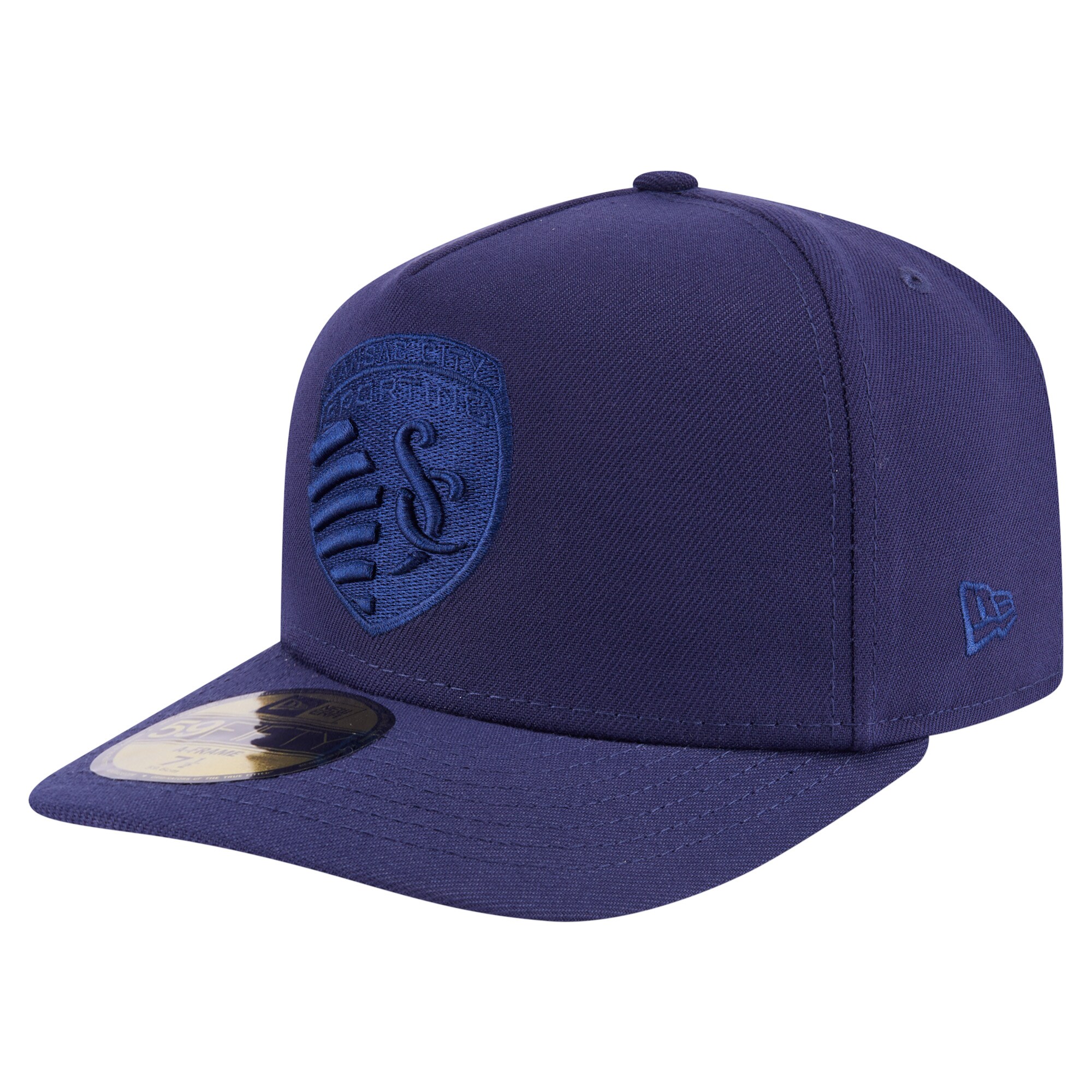 men8217s sporting kansas city new era navy color pack a-frame 59fifty fitted hat | Inter Miami CF Jerseys, Hats, and MLS Fan Gear