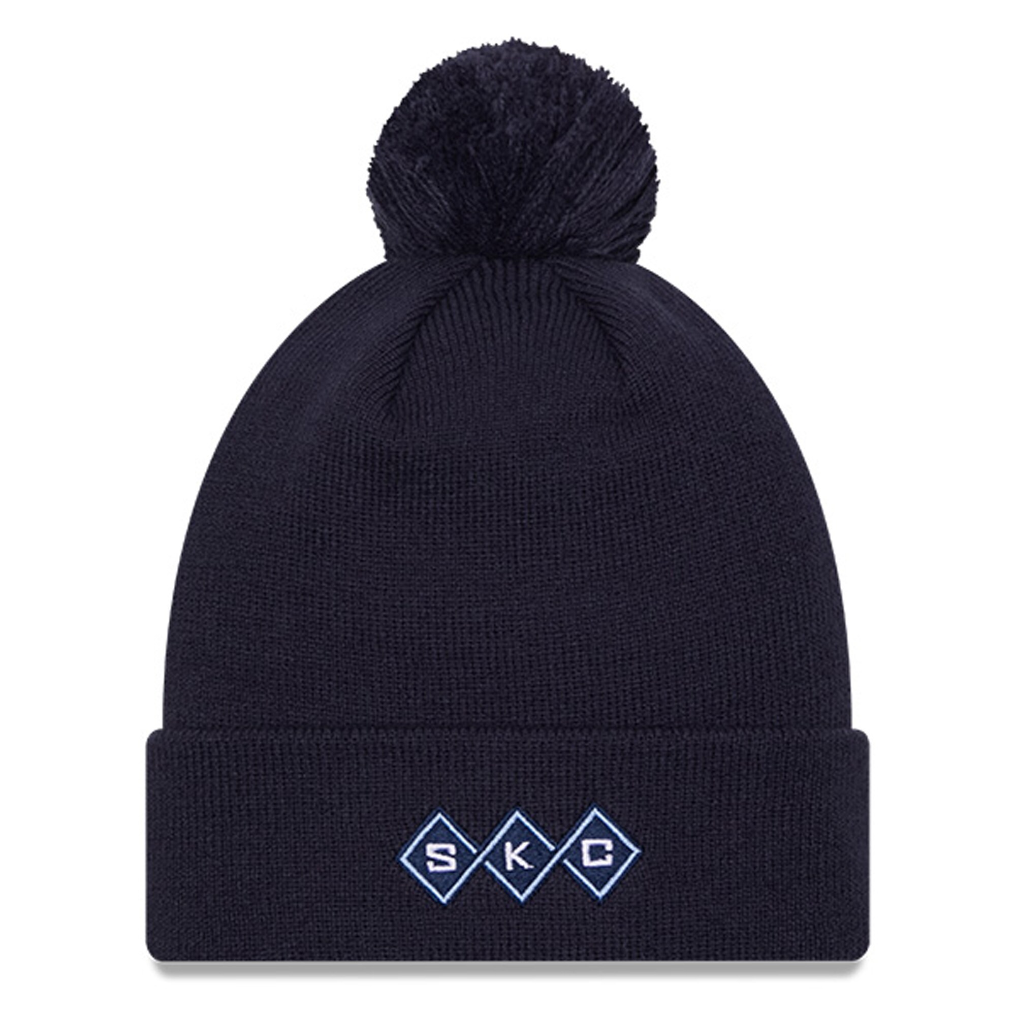 men8217s sporting kansas city new era navy jersey hook cuff knit hat with pom | Inter Miami CF Jerseys, Hats, and MLS Fan Gear