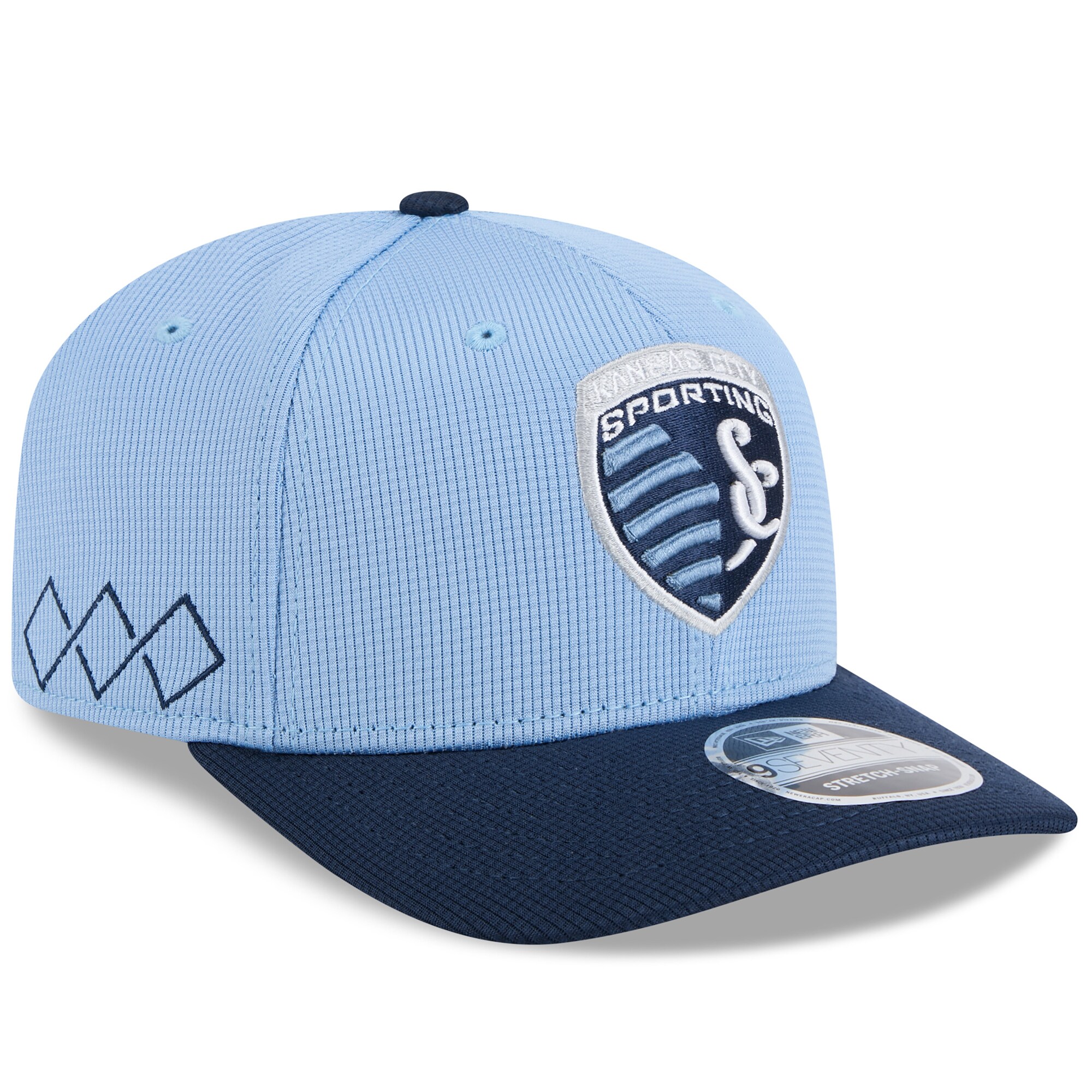 men8217s sporting kansas city new era sky bluenavy 2025 jersey hook 9seventy stretch-snap hat | Inter Miami CF Jerseys, Hats, and MLS Fan Gear