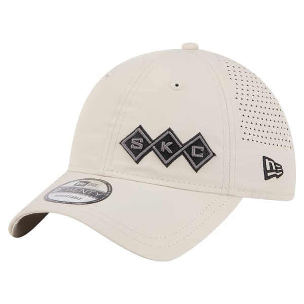 men8217s sporting kansas city new era tan active 9twenty adjustable hat | Inter Miami CF Jerseys, Hats, and MLS Fan Gear