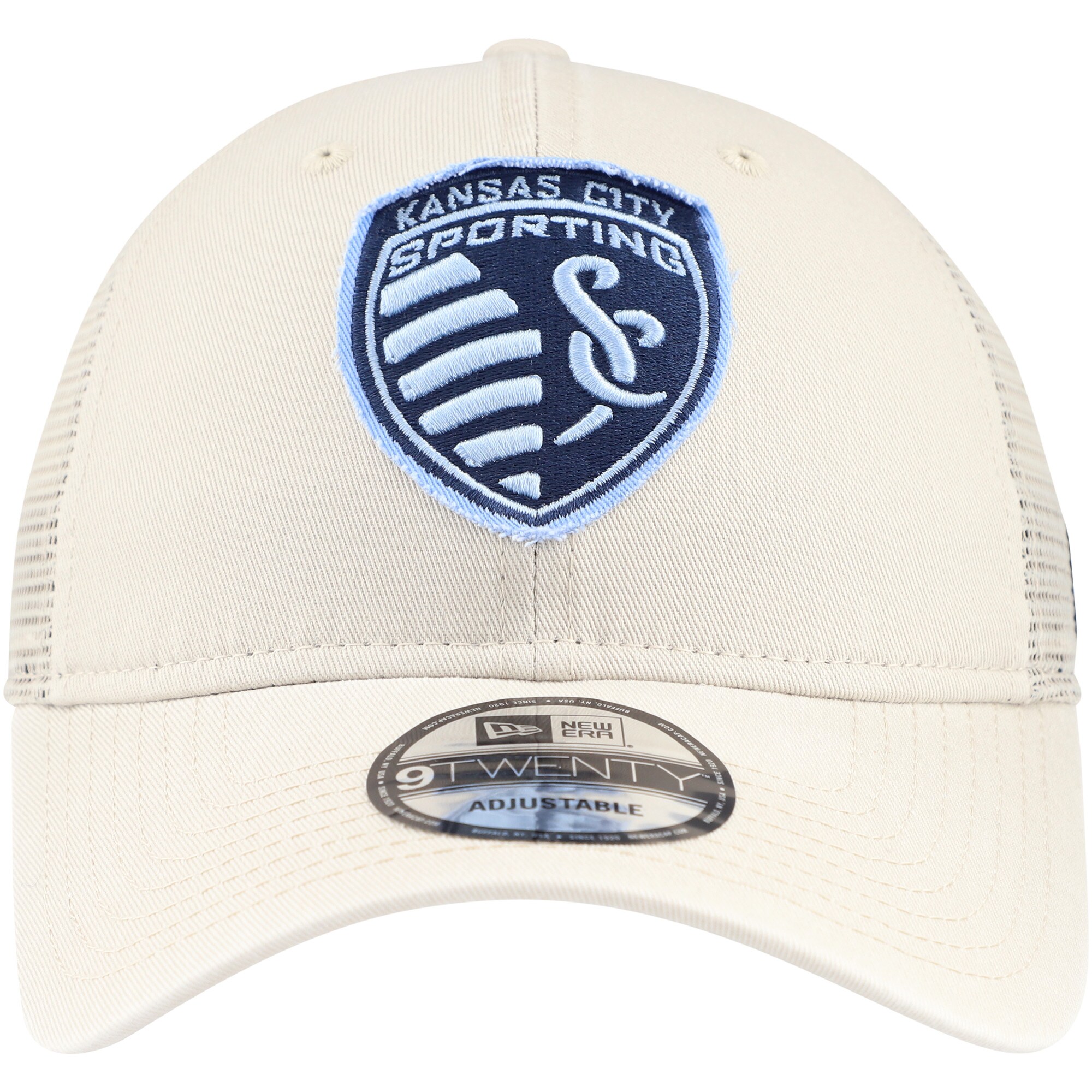 men8217s sporting kansas city new era tan game day 9twenty adjustable trucker hat | Inter Miami CF Jerseys, Hats, and MLS Fan Gear