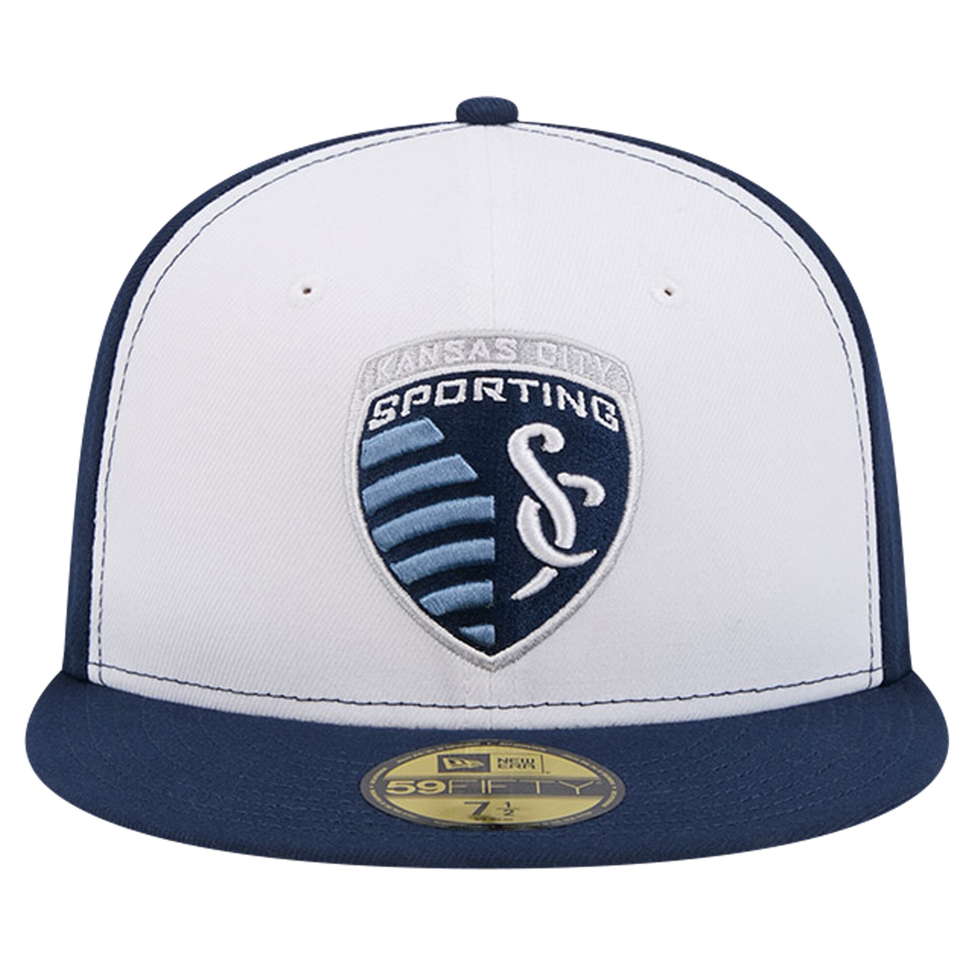 men8217s sporting kansas city new era whitenavy 2024 kick off collection 59fifty fitted hat | Inter Miami CF Jerseys, Hats, and MLS Fan Gear