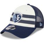 men8217s sporting kansas city new era whitenavy team stripes 9forty trucker snapback hat | Inter Miami CF Jerseys, Hats, and MLS Fan Gear