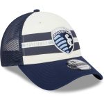 men8217s sporting kansas city new era whitenavy team stripes 9forty trucker snapback hat | Inter Miami CF Jerseys, Hats, and MLS Fan Gear