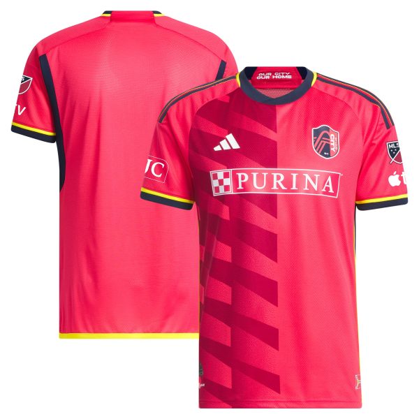men8217s st. louis city sc adidas red 2023 city kit authentic jersey | Inter Miami CF Jerseys, Hats, and MLS Fan Gear