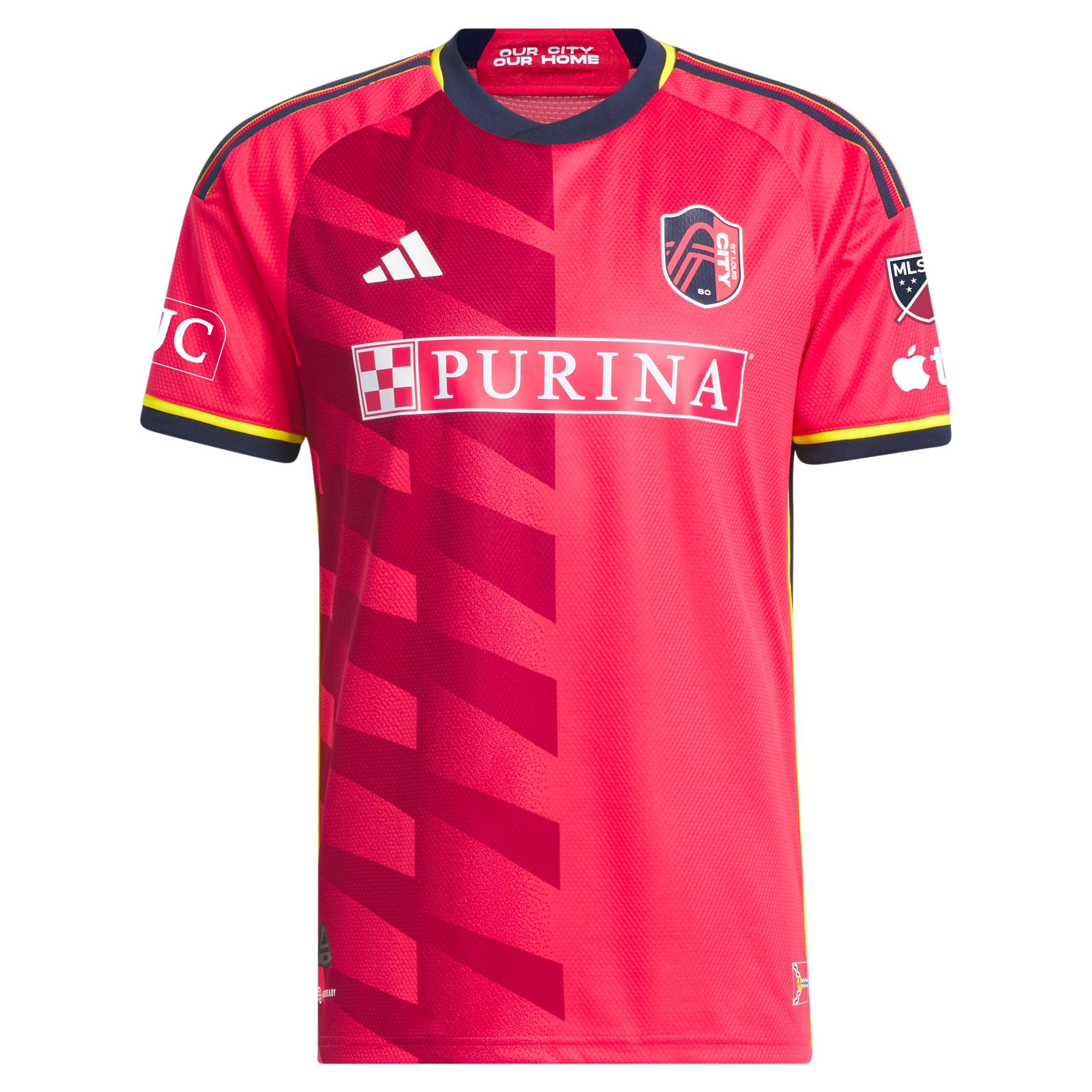 men8217s st. louis city sc adidas red 2023 city kit authentic jersey | Inter Miami CF Jerseys, Hats, and MLS Fan Gear