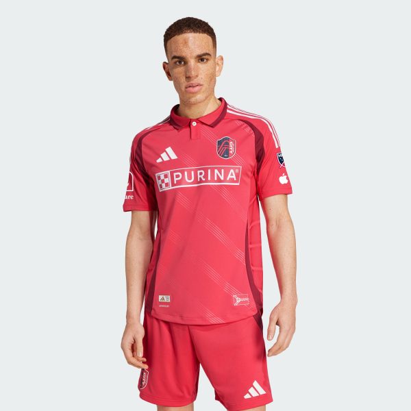 men8217s st. louis city sc adidas red 2025 forever city red authentic jersey | Inter Miami CF Jerseys, Hats, and MLS Fan Gear