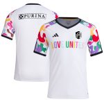 men8217s st. louis city sc adidas white 2023 pride pre-match top | Inter Miami CF Jerseys, Hats, and MLS Fan Gear