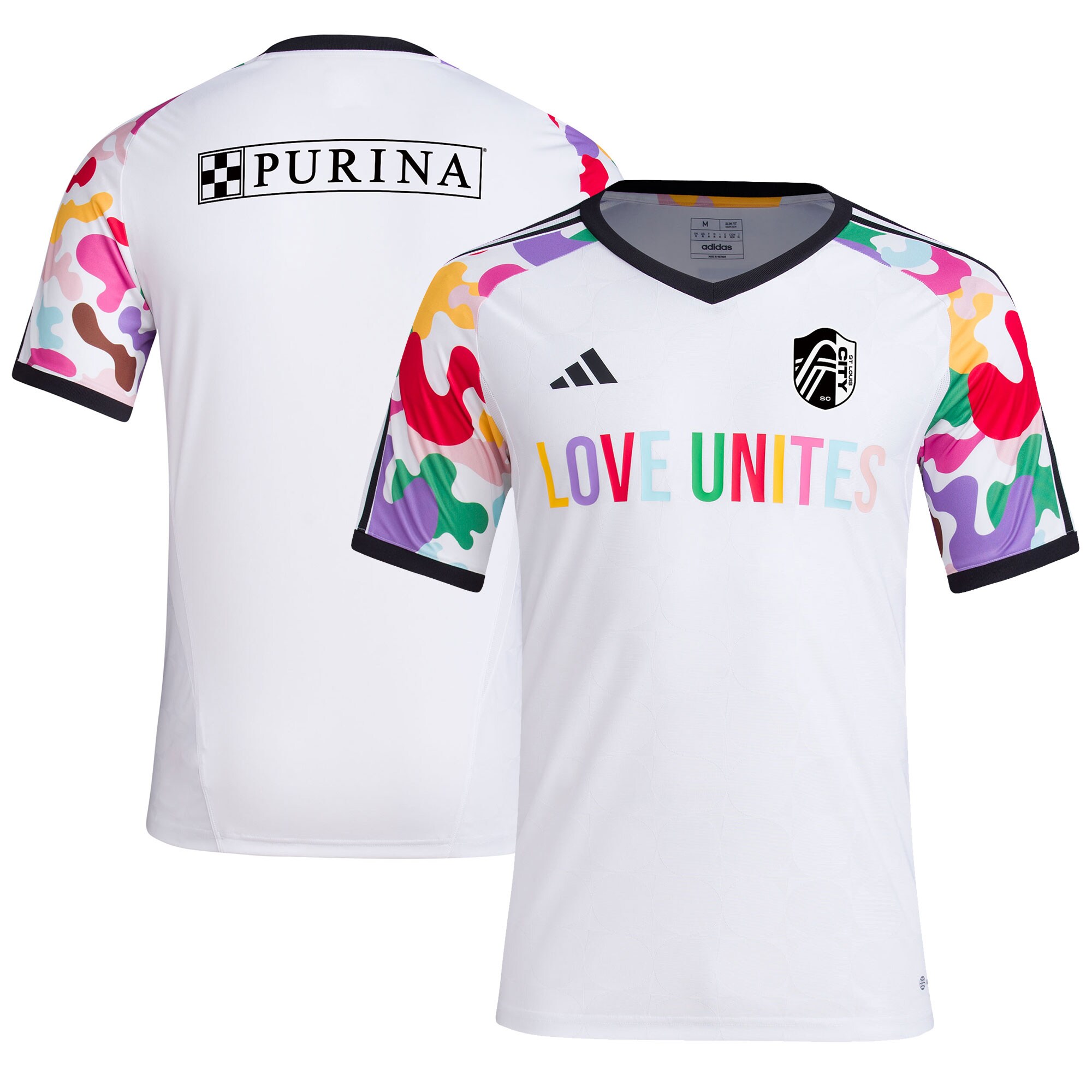 men8217s st. louis city sc adidas white 2023 pride pre-match top | Inter Miami CF Jerseys, Hats, and MLS Fan Gear