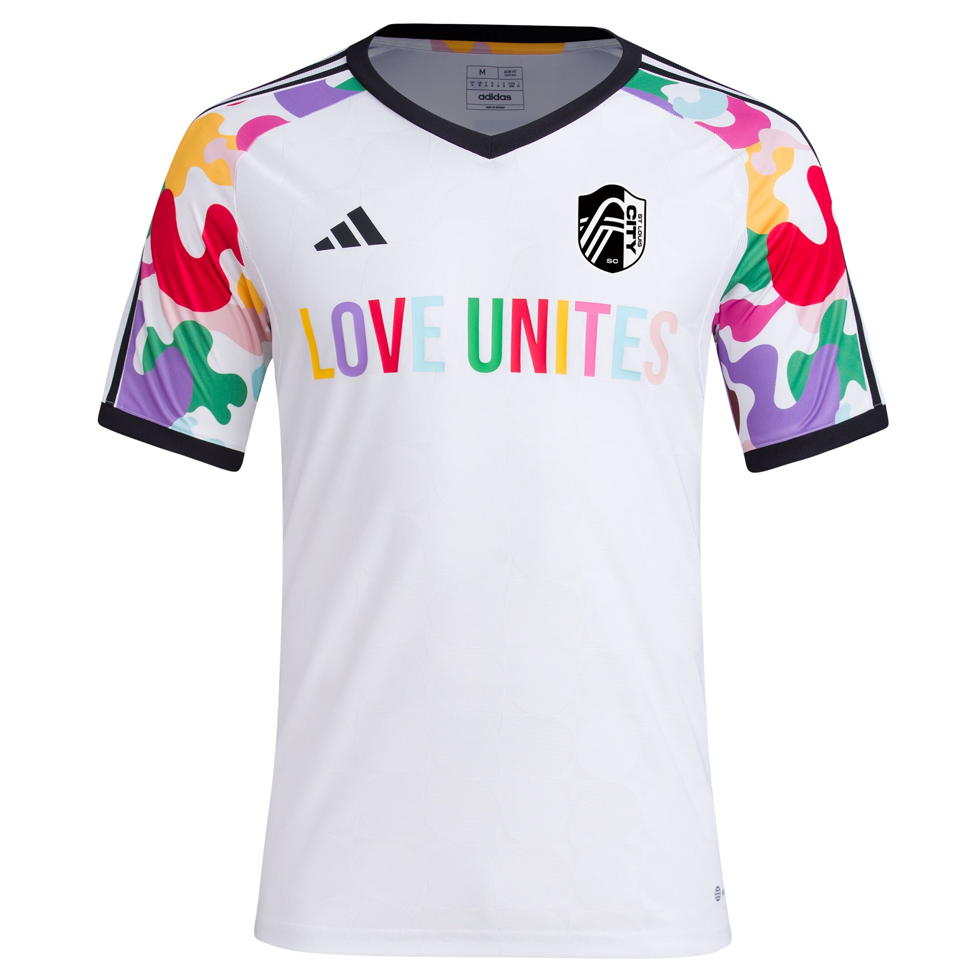 men8217s st. louis city sc adidas white 2023 pride pre-match top | Inter Miami CF Jerseys, Hats, and MLS Fan Gear