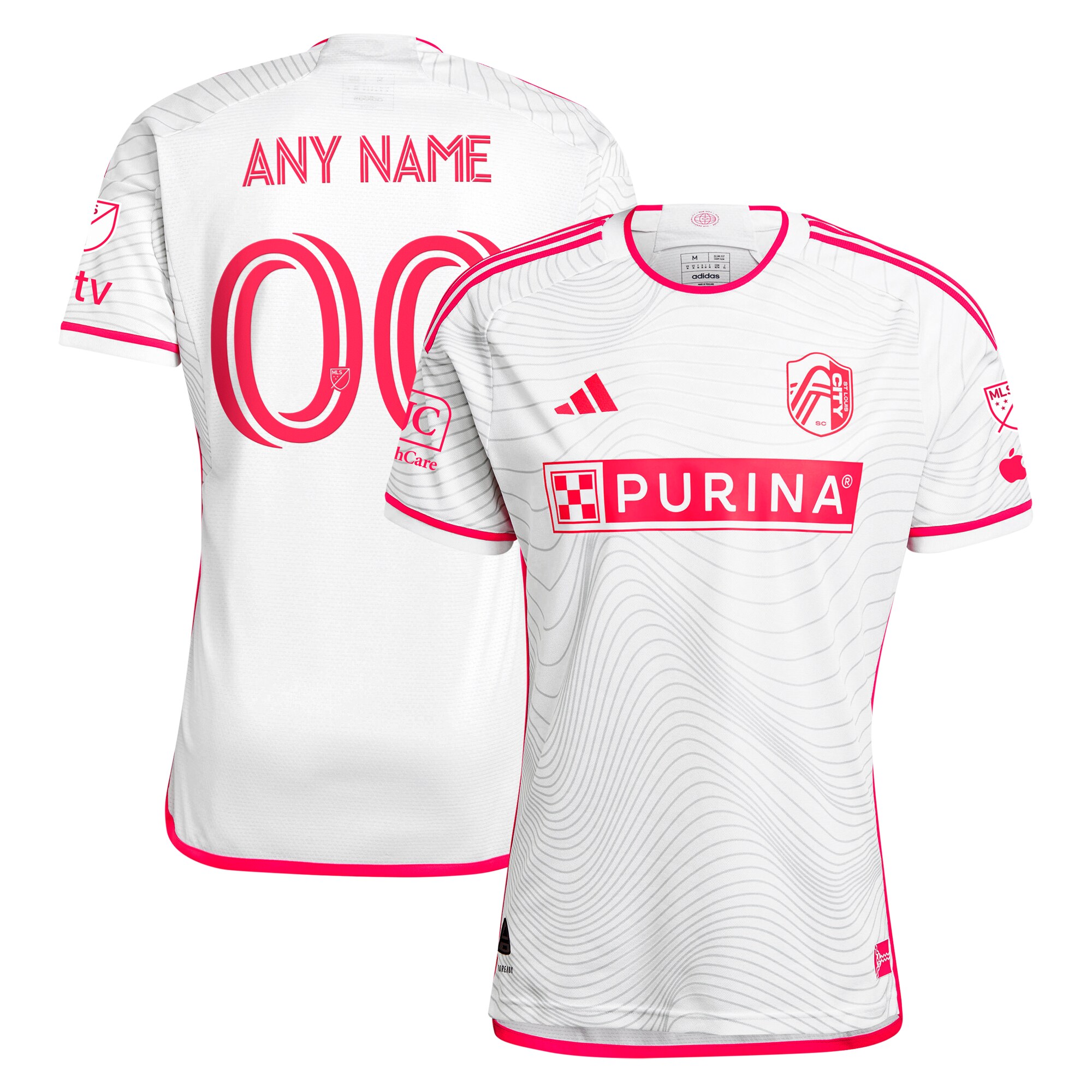 men8217s st. louis city sc adidas white 2024 the confluence kit authentic custom jersey | Inter Miami CF Jerseys, Hats, and MLS Fan Gear