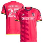 men8217s st. louis city sc aziel jackson adidas red 2024 the spirit kit authentic player jersey | Inter Miami CF Jerseys, Hats, and MLS Fan Gear