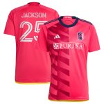 men8217s st. louis city sc aziel jackson adidas red 2024 the spirit kit replica player jersey | Inter Miami CF Jerseys, Hats, and MLS Fan Gear