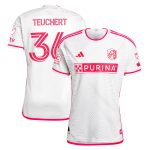 men8217s st. louis city sc cedric teuchert adidas white 2024 the confluence kit authentic player jersey | Inter Miami CF Jerseys, Hats, and MLS Fan Gear