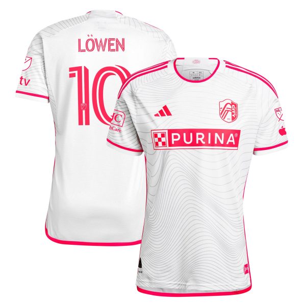 men8217s st. louis city sc eduard löwen adidas white 2024 the confluence kit authentic player jersey | Inter Miami CF Jerseys, Hats, and MLS Fan Gear