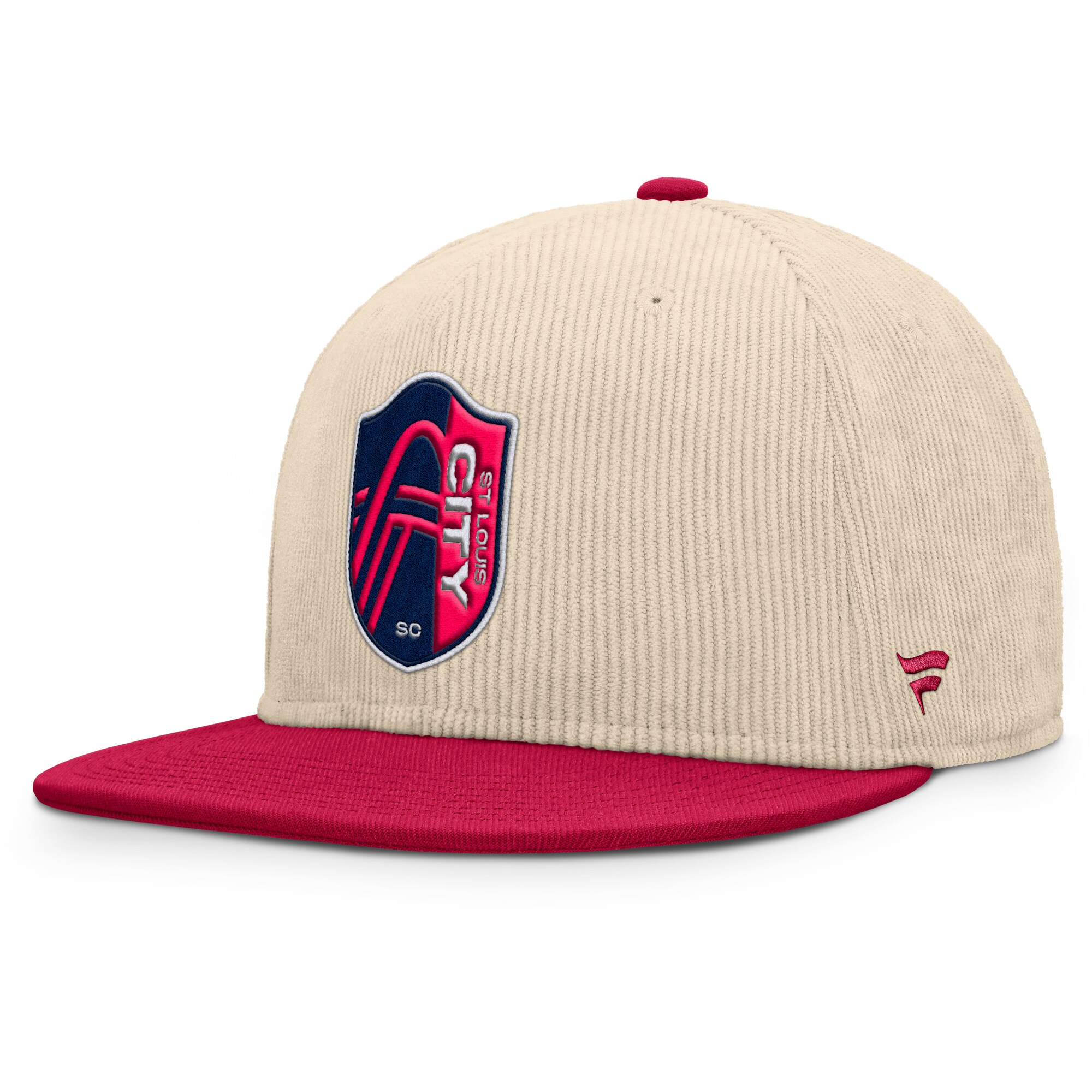 men8217s st. louis city sc fanatics cream tempo corduroy snapback hat | Inter Miami CF Jerseys, Hats, and MLS Fan Gear