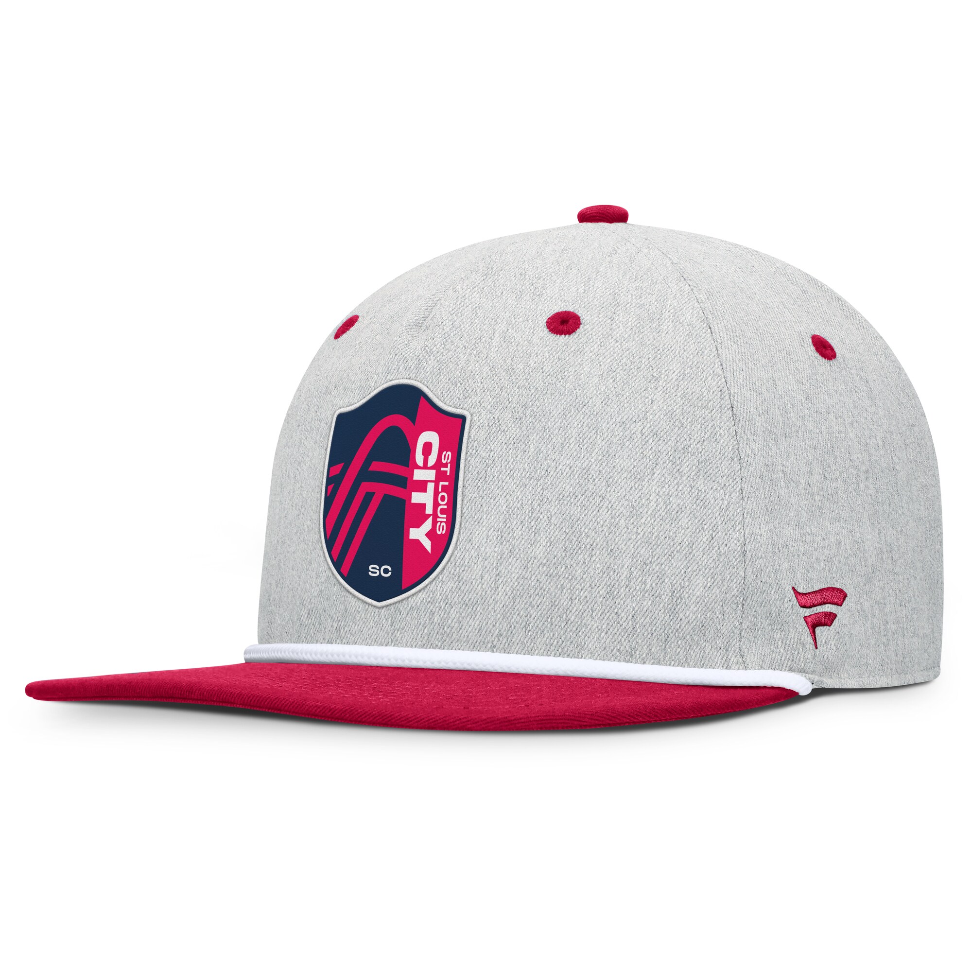 men8217s st. louis city sc fanatics heather gray chip golfer snapback hat | Inter Miami CF Jerseys, Hats, and MLS Fan Gear