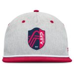 men8217s st. louis city sc fanatics heather gray chip golfer snapback hat | Inter Miami CF Jerseys, Hats, and MLS Fan Gear