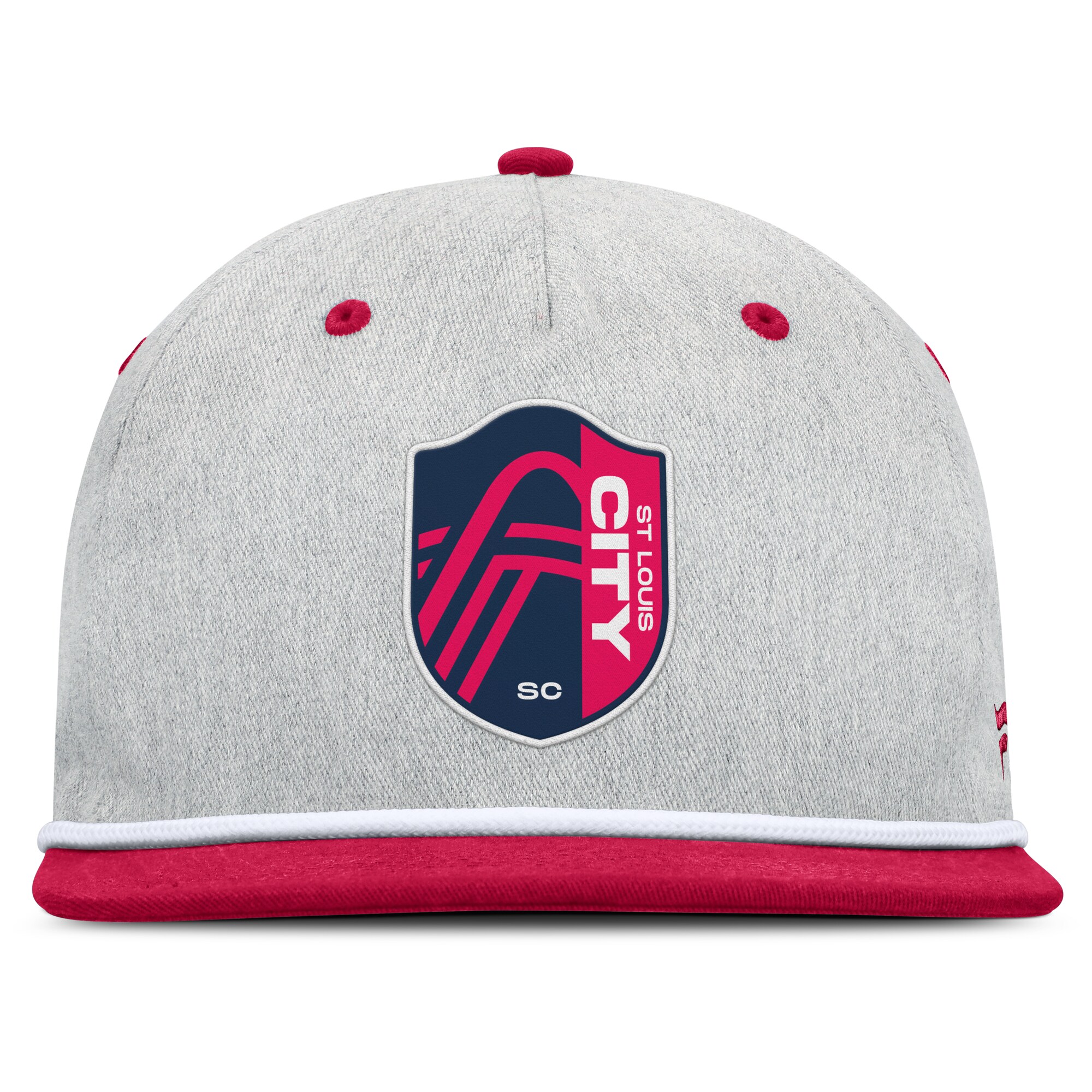 men8217s st. louis city sc fanatics heather gray chip golfer snapback hat | Inter Miami CF Jerseys, Hats, and MLS Fan Gear