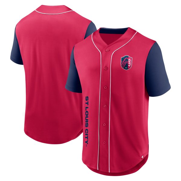 men8217s st. louis city sc fanatics red balance fashion baseball jersey | Inter Miami CF Jerseys, Hats, and MLS Fan Gear