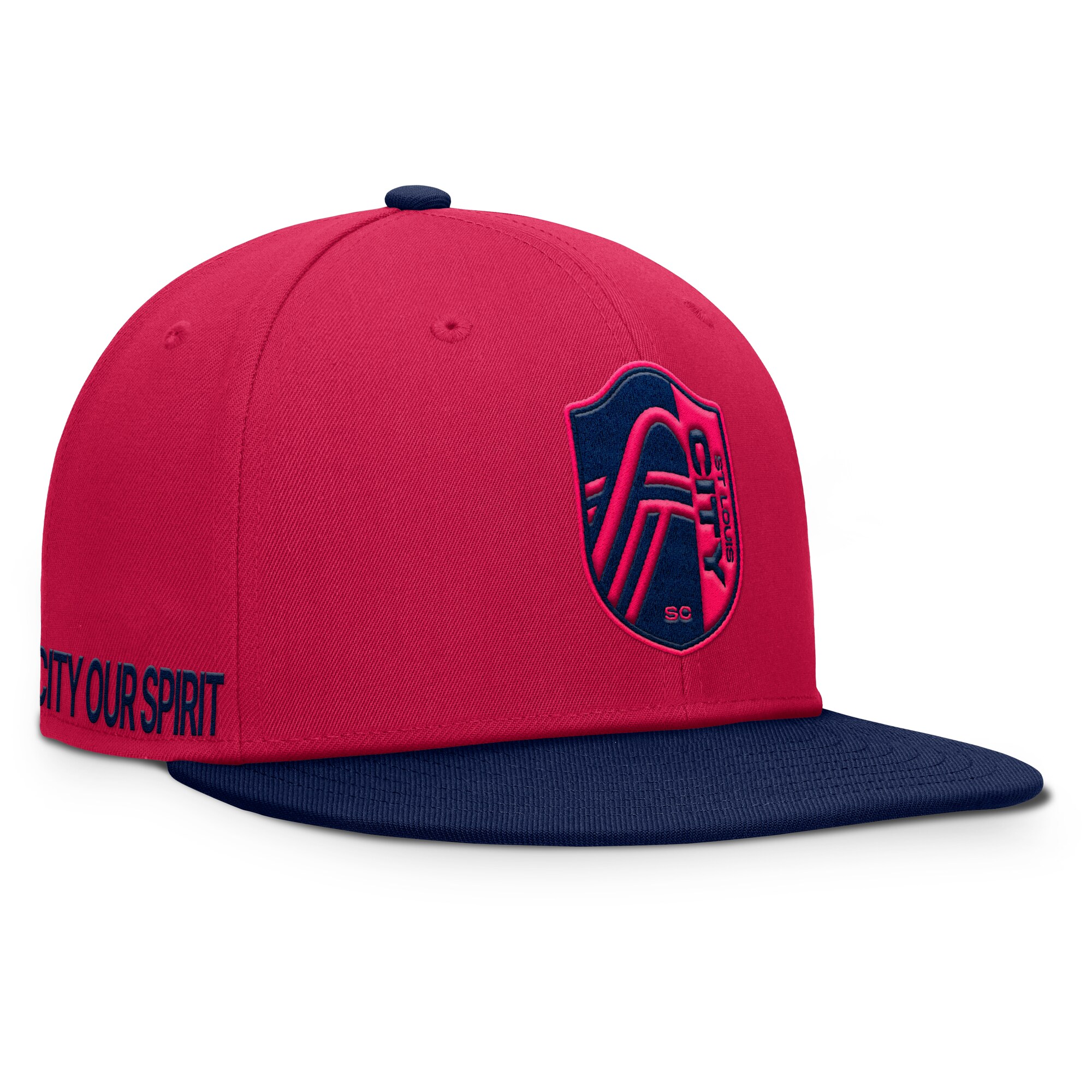 men8217s st. louis city sc fanatics red sitter snapback hat | Inter Miami CF Jerseys, Hats, and MLS Fan Gear
