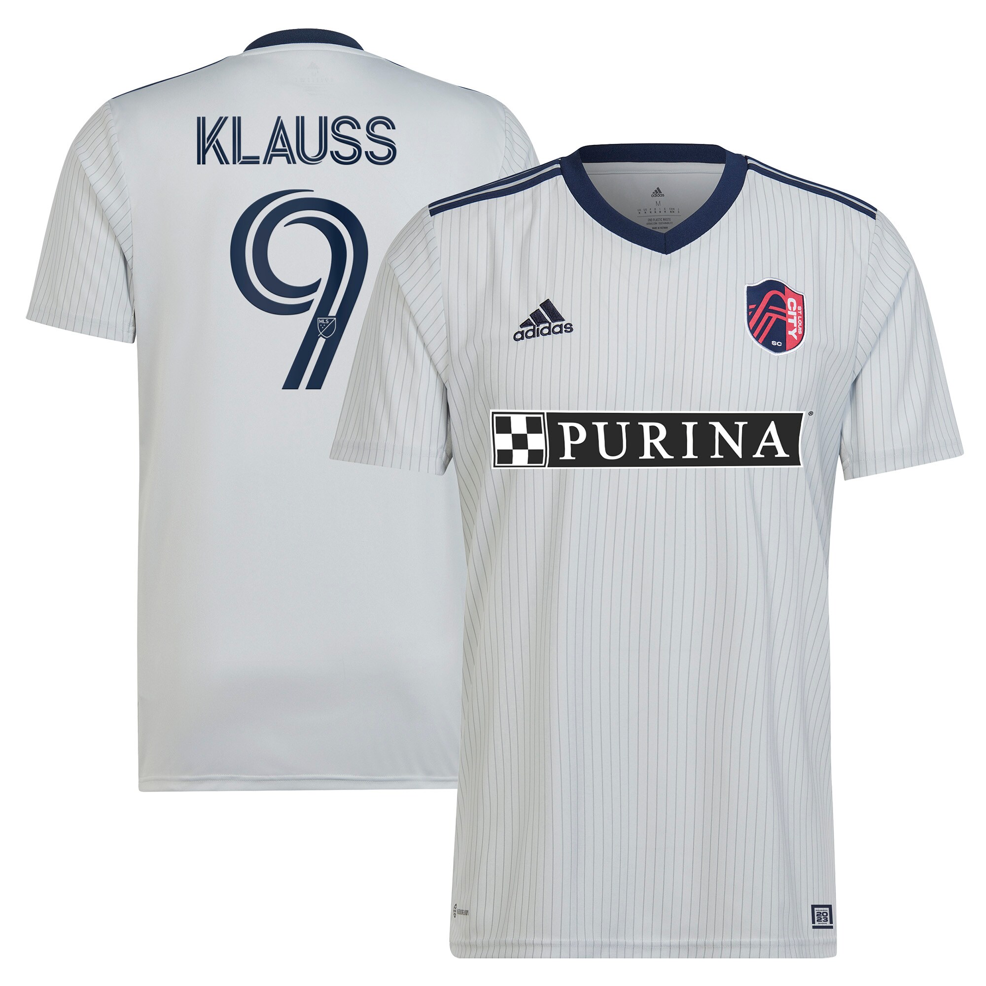 men8217s st. louis city sc joão klauss adidas gray 2023 the spirit kit replica jersey | Inter Miami CF Jerseys, Hats, and MLS Fan Gear