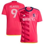 men8217s st. louis city sc joão klauss adidas red 2023 city kit replica jersey | Inter Miami CF Jerseys, Hats, and MLS Fan Gear