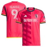 men8217s st. louis city sc joão klauss adidas red 2023 the spirit kit authentic jersey | Inter Miami CF Jerseys, Hats, and MLS Fan Gear