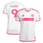 men8217s st. louis city sc joão klauss adidas white 2024 the confluence kit authentic player jersey | Inter Miami CF Jerseys, Hats, and MLS Fan Gear