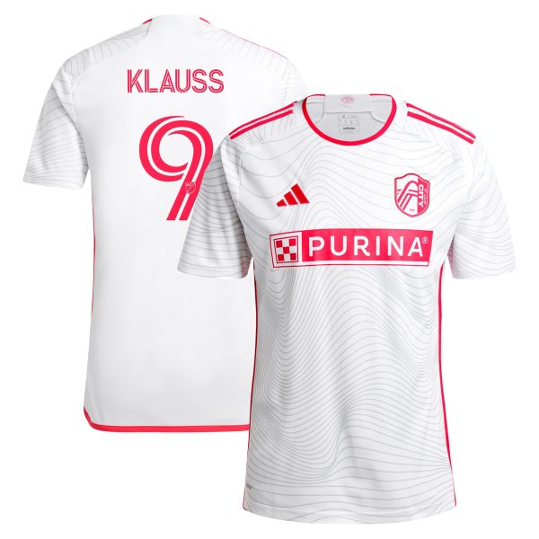 men8217s st. louis city sc joão klauss adidas white 2024 the confluence kit replica player jersey | Inter Miami CF Jerseys, Hats, and MLS Fan Gear