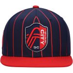 men8217s st. louis city sc mitchell amp ness navy team pin snapback hat | Inter Miami CF Jerseys, Hats, and MLS Fan Gear