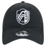 men8217s st. louis city sc new era black 2025 kickoff 9twenty adjustable hat | Inter Miami CF Jerseys, Hats, and MLS Fan Gear