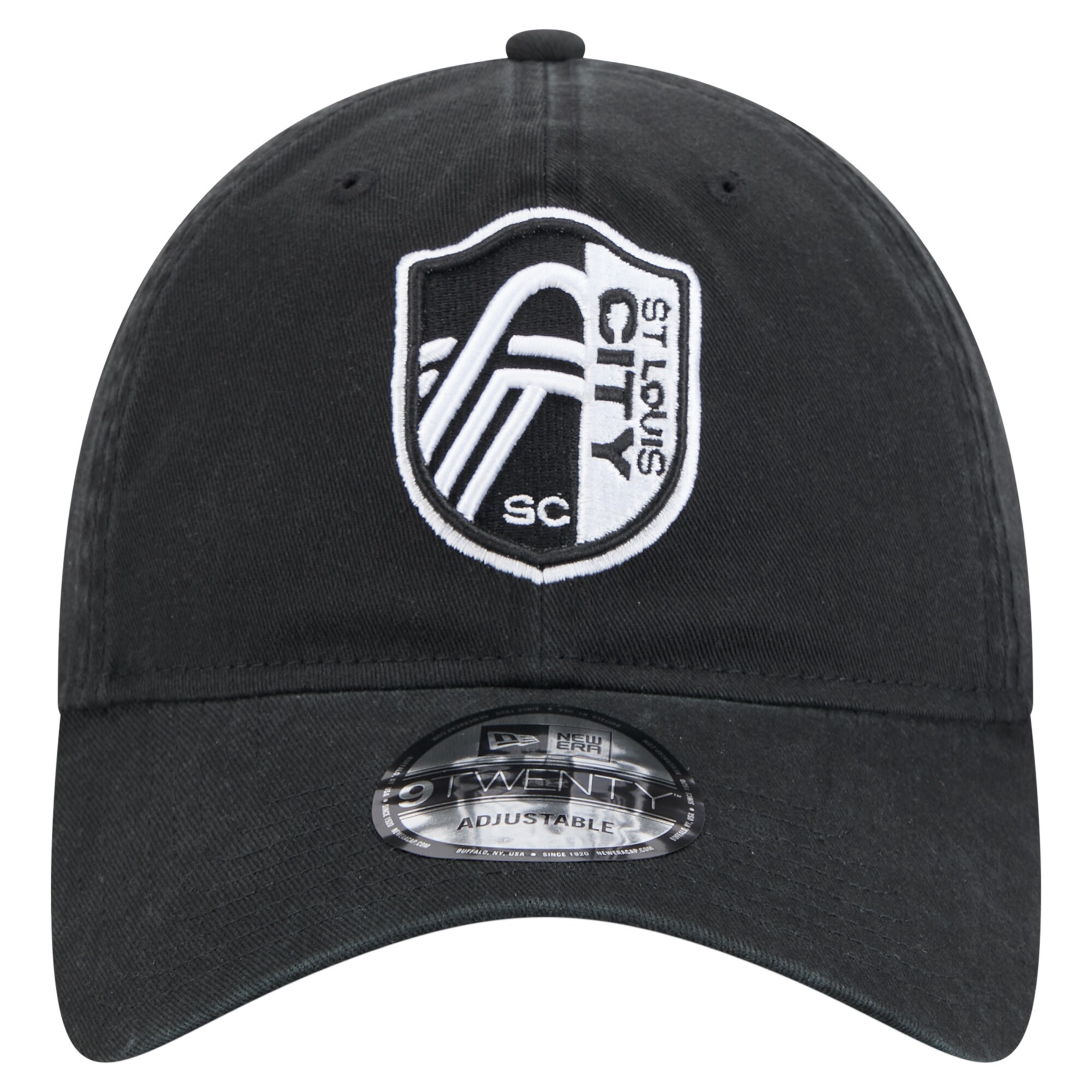 men8217s st. louis city sc new era black 2025 kickoff 9twenty adjustable hat | Inter Miami CF Jerseys, Hats, and MLS Fan Gear