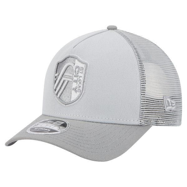 men8217s st. louis city sc new era gray color pack 9forty a-frame adjustable trucker hat | Inter Miami CF Jerseys, Hats, and MLS Fan Gear