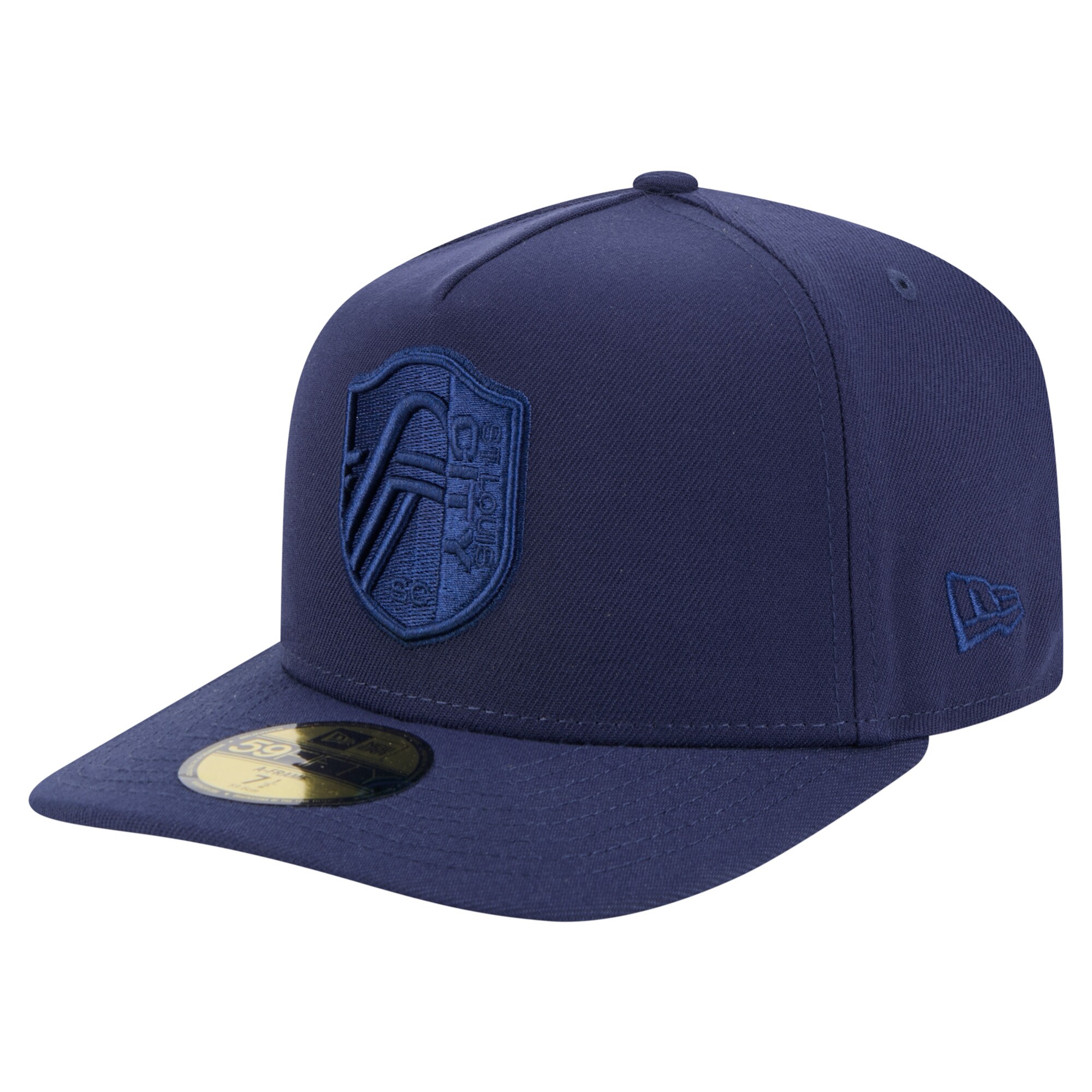 men8217s st. louis city sc new era navy color pack a-frame 59fifty fitted hat | Inter Miami CF Jerseys, Hats, and MLS Fan Gear