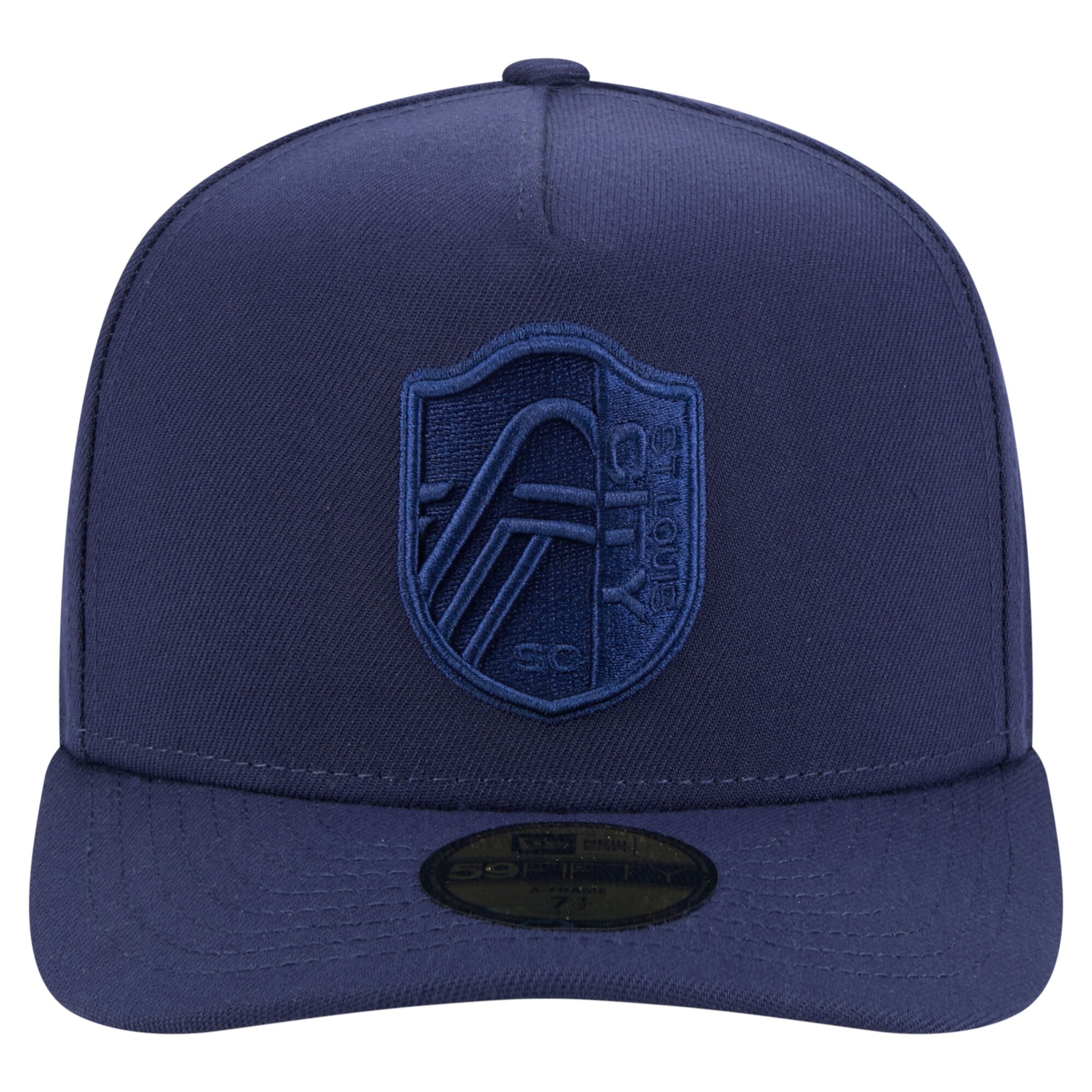men8217s st. louis city sc new era navy color pack a-frame 59fifty fitted hat | Inter Miami CF Jerseys, Hats, and MLS Fan Gear