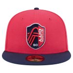 men8217s st. louis city sc new era red 2025 kickoff 59fifty fitted hat | Inter Miami CF Jerseys, Hats, and MLS Fan Gear