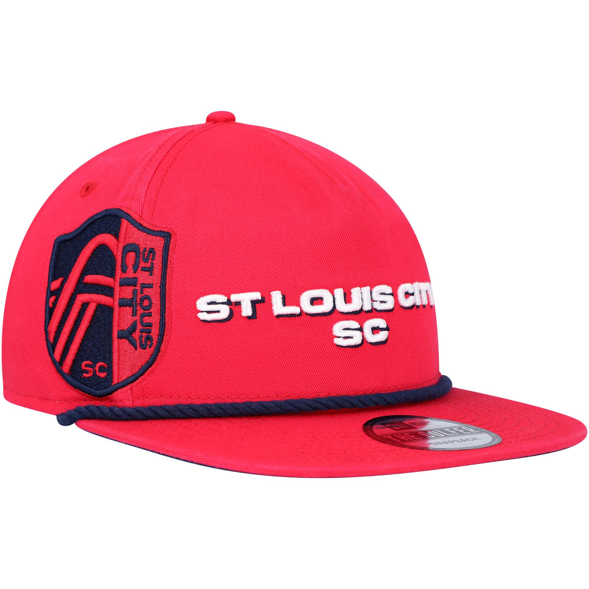 men8217s st. louis city sc new era red heritage the golfer snapback hat | Inter Miami CF Jerseys, Hats, and MLS Fan Gear