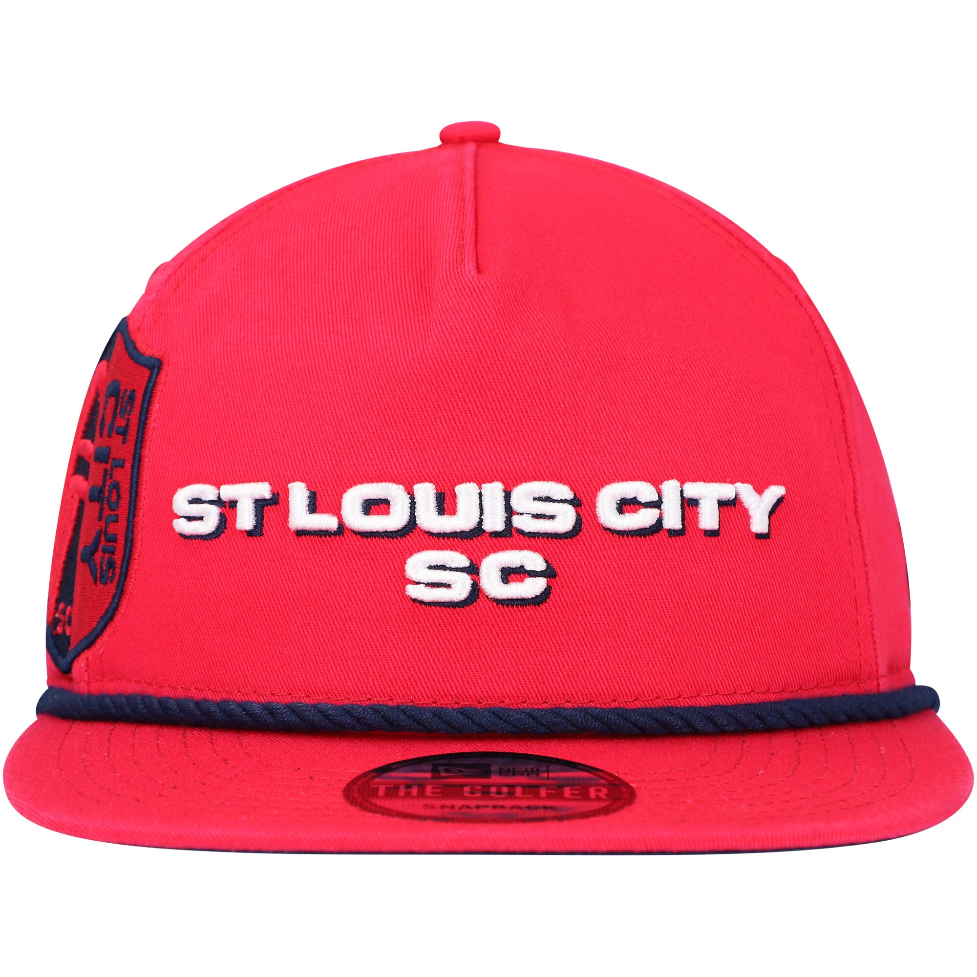 men8217s st. louis city sc new era red heritage the golfer snapback hat | Inter Miami CF Jerseys, Hats, and MLS Fan Gear