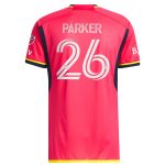 men8217s st. louis city sc tim parker adidas red 2023 the spirit kit authentic jersey | Inter Miami CF Jerseys, Hats, and MLS Fan Gear