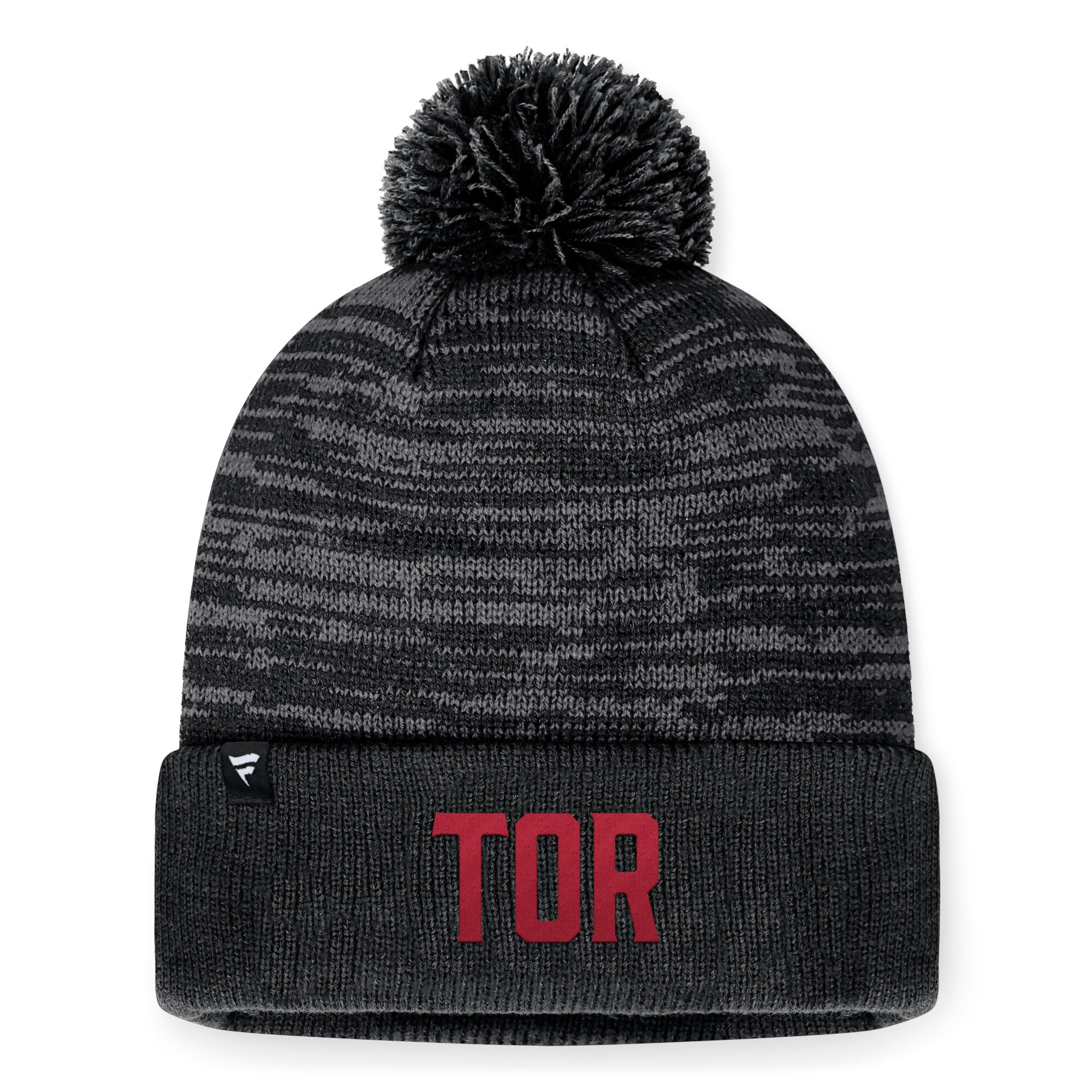 men8217s toronto fc fanatics heather charcoal low key cuffed knit hat with pom | Inter Miami CF Jerseys, Hats, and MLS Fan Gear