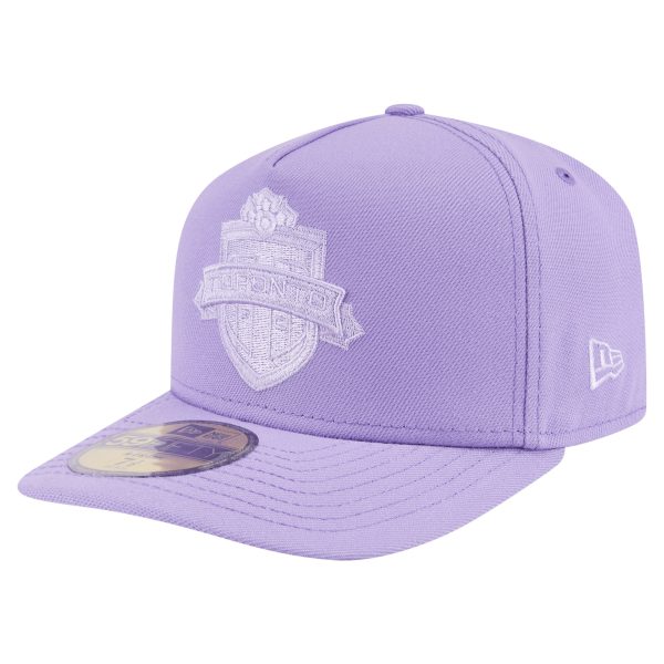 men8217s toronto fc new era purple color pack a-frame 59fifty fitted hat | Inter Miami CF Jerseys, Hats, and MLS Fan Gear