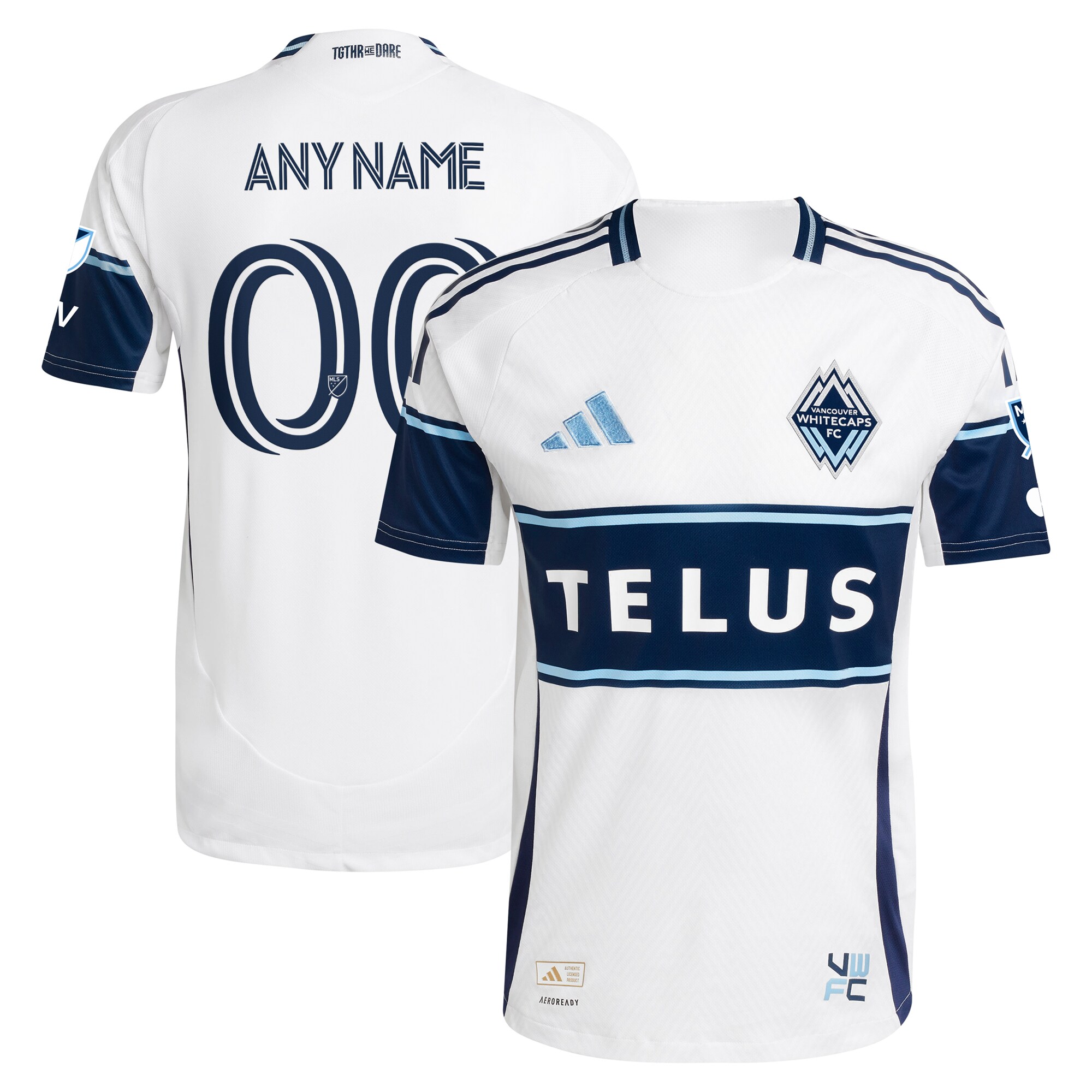 men8217s vancouver whitecaps fc adidas white 2025 the peak authentic custom jersey | Inter Miami CF Jerseys, Hats, and MLS Fan Gear