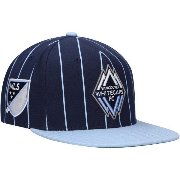 men8217s vancouver whitecaps fc mitchell amp ness navy team pin snapback hat | Inter Miami CF Jerseys, Hats, and MLS Fan Gear